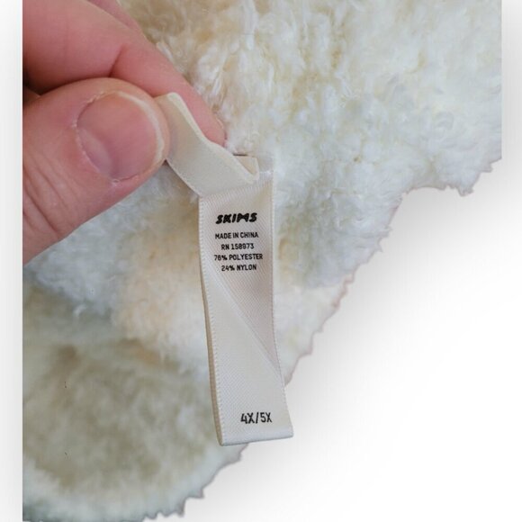 Warm Soft SKIMS Cozy Knit Pants Bone Size 4X5X Plus Size Stretchy Lounge Wear - Picture 12 of 14